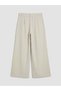 Trendlucky Loose Fit Women's Pleated Fabric Pants with a Difference in Color - 6