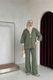 Women's Modest Beaded Kimono Set - 6