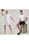 2in1 Black and White Combed Cotton Shorts Sports Bermuda Stripe 2-Piece Basketball Football Fitness Training Shorts - 6