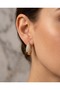 Rovessa Zircon Stone Drop Hoop Steel Xuping Earrings - 5