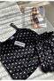Women's Pajama Set with Straps and Shorts Pegasus Polka Dot - 2