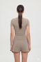 Ultra Soft V-Neck Short Sleeve Blouse Mink - 2