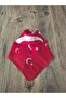 Crescent Star Turkish Flag Patterned Cotton Fabric Bandana Scarf - 2