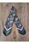 Floral Green Bandana Scarf - 4