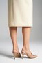 Vina Real Leather Women's Heeled Shoes Slingback Powder - 5