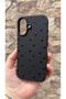 iPhone 16 Plus Compatible Mini Black Heart Patterned Silicone Shock-Absorbing Classic Protected Rubber Case - 4