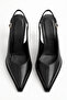 Women's Pointed Toe Stylish Heeled Stiletto Shoes Non-Slip Sole Black