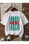 Unisex Amor Printed White Cotton T-Shirt - 2