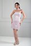 Women's Halter Neck Lined Layered Short Satin Dress - 3