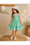 Hat and Straps Plaid Summer Girl's Dress - 4