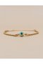 Mirex Nazar Beaded Rope Twist Chain Steel Bracelet - 4
