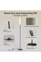 FALAHOM Floor Lamp Living Room, Dimmable Standing Lamps with Foot Switch and Remote Control, 3 Color - 3