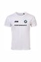 Unisex White 100% Cotton Regular Fit T-Shirt – Bmw Printed, Casual & Sports T-Shirt