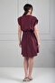 Women's Short Modal Safari Dress with Front Placket and Half Button Pockets - 4