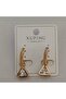 Xuping Quality Stainless Steel Anti-Allergic Triangle Model Earrings with Stone - 3