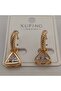 Xuping Quality Stainless Steel Anti-Allergic Triangle Model Earrings with Stone - 6