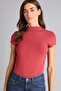 Slim Fit Half Turtleneck Short Sleeve T-Shirt G0941Ax26Sp