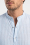 Blue Men's Judge Collar Non-Ironing Comfortable Fit Wrinkle Fabric Viscose Shirt 2602622 - 4