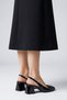 Kate Real Leather Women's Heeled Shoes Black Patent Leather - 6