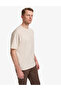 Beige Comfort Fit 100% Cotton Crew Neck Basic T-Shirt 50325300-Vr011 - 3