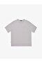 Gray Comfort Fit 100% Cotton Crew Neck Basic T-Shirt 50325300-Vr024 - 6