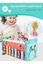 Educational Hammering Toys Sensory Fishing Games Xylophone Shape Sorter Busy Toy 10 in 1 Hexahedron - 6
