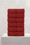 6-Pack Agora Tile Hand Towels - 50X80 Cm, 170 Gr, 100% Cotton, Spa and Hotel Towels