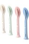 Portable Cutlery Set,4 Sets of Reusable Spoon,Fork,and Chopsticks for Travel and Picnic,4 Colors