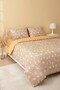 Mink Daisy Breathable Cotton Single Duvet Cover Set - 4