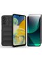 Galaxy A26 Case Flexible Tpu Hollowed Out Back Surface Zore Ethnic Silicone Cover + Ghost Screen Protector