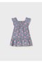 Baby Girl Floral Patterned Square Neck Dress