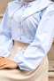 Pearl Embellished Collar Detailed Shirt - 4