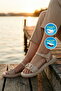 Beige Women's Flat Sandals - 3