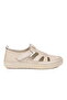 Ecru Genuine Leather Women's Casual Shoes - 2