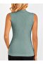 Elegant and Modern Posture - Women's Off-The-Shoulder Turtleneck Stretchy Camisole Blouse - 4