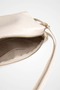 Sleek Cream Double Strap Detailed Baguette Shoulder Bag - 4