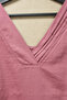 Sleeveless Cotton V-Neck Pleated Blouse - 5