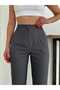 Women's Slim Fit Zr High Waist Pencil Small Size Fabric Pants