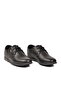 Black Lace-Up Men's Casual Shoes - 3