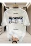 Unisex Confused Dağ Printed Oversized Crew Neck 100% Cotton T-Shirt