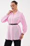 Modal Woven Shirt with Hidden Placket and Waist Belt - 6