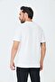 White Micro Patterned Men's Basic T-Shirt - 3