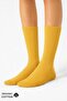 Unisex Organic Cotton Flight and Pilot Socks with Special Firming Technology Mustard - 3