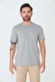 Green Micro Patterned Men's Basic T-Shirt