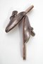 Valeria Genuine Leather Buckle Platinum Skin Women's Slippers - 2