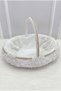 White Vip Appliqued Velvet Henna Night Tray Basket Bridal Team, Engagement Wedding Promise Circumcision - 4