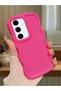Simple Red Silicone Phone Case Compatible with Samsung Galaxy S24 Fe Shockproof - 2