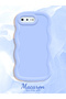 Simple Blue Silicone Phone Case Compatible with iPhone 8 Plus Shockproof