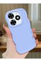 Simple Blue Silicone Phone Case Compatible with Tecno Spark 20C Shockproof Anti-Knock