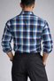 Men's Plaid Shirt Slim Fit Cotton Long Sleeve Casual Stylish Shirt - 2